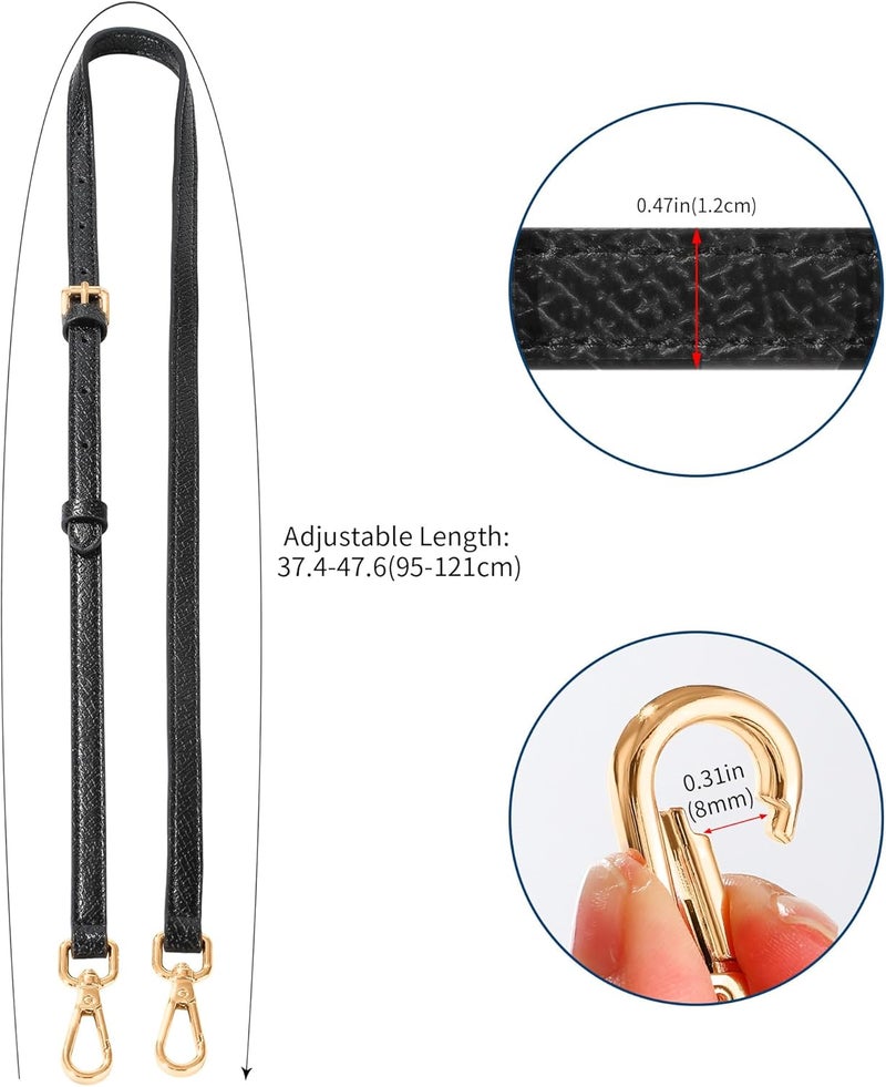 Hamdecro Store Leather Purse Strap, Purse Straps Replacement Crossbody Shoulder Straps for Bags, Adjustable Straps for Handbags - Image 5